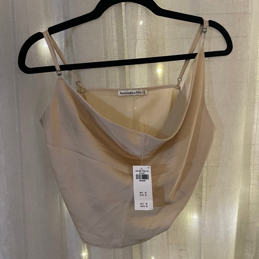 Abercrombie & Fitch Cream Sheer Cami
